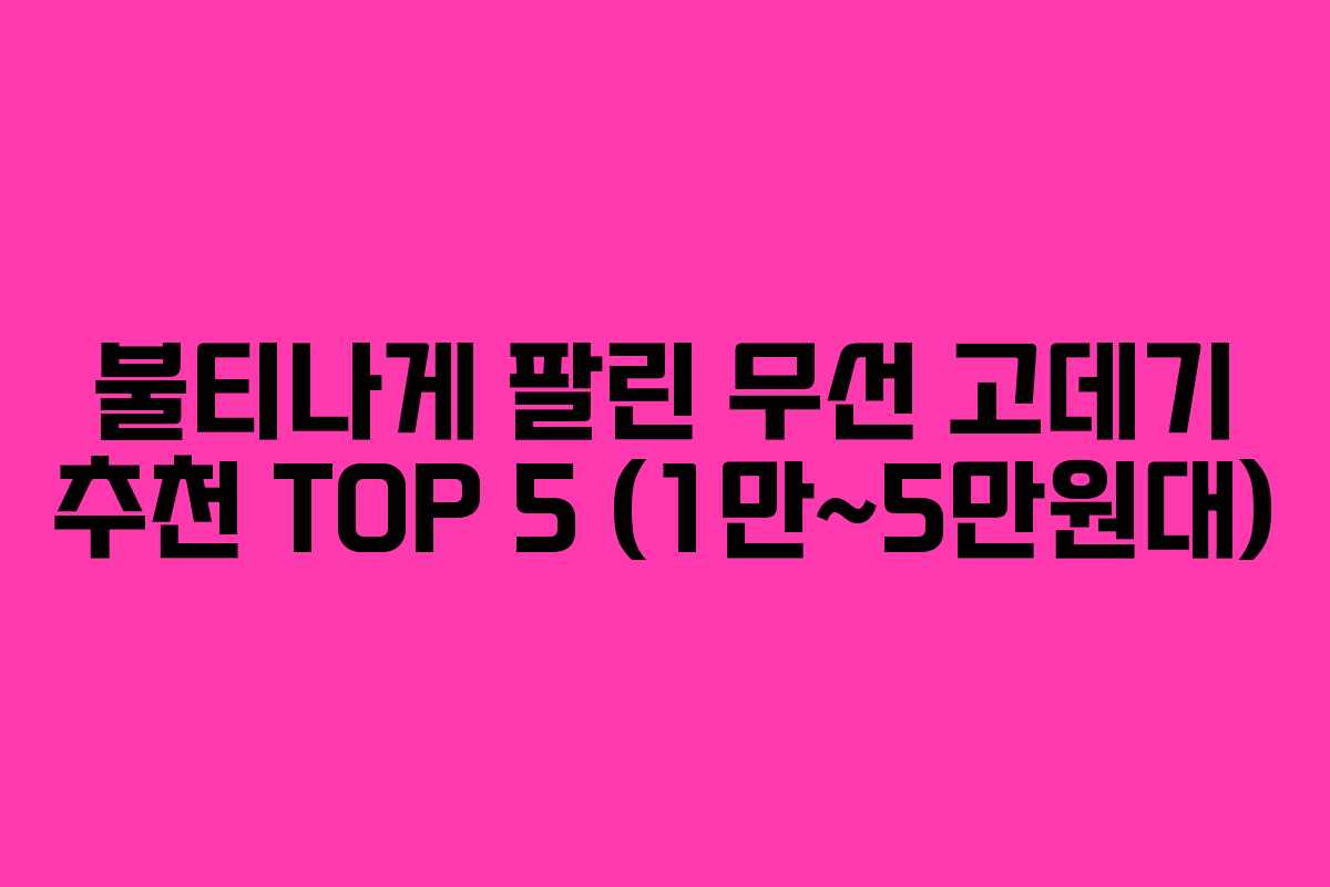 불티나게 팔린 무선 고데기 추천 TOP 5 (1만~5만원대) 불티나게 팔린 무선 고데기 추천 TOP 5 (1만~5만원대)