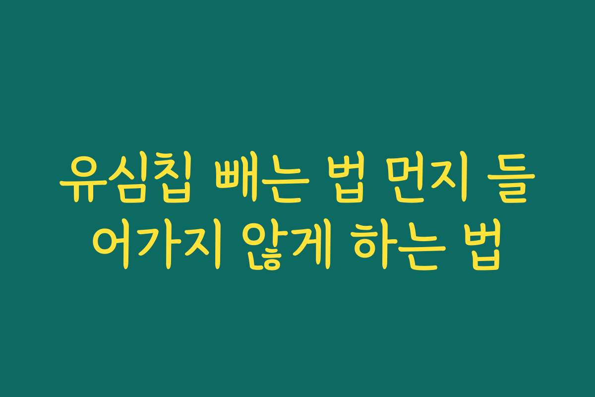 유심칩 빼는 법 먼지 들어가지 않게 하는 법