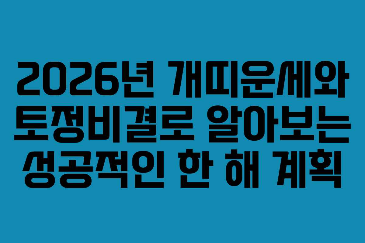 2026년 개띠운세와 토정비결로 알아보는 성공적인 한 해 계획