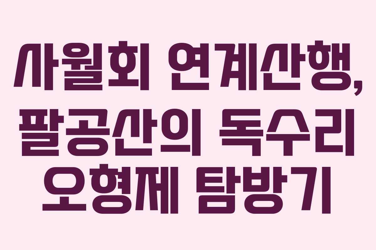 사월회 연계산행, 팔공산의 독수리 오형제 탐방기