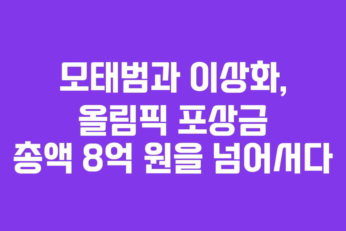모태범과 이상화, 올림픽 포상금 총액 8억 원을 넘어서다