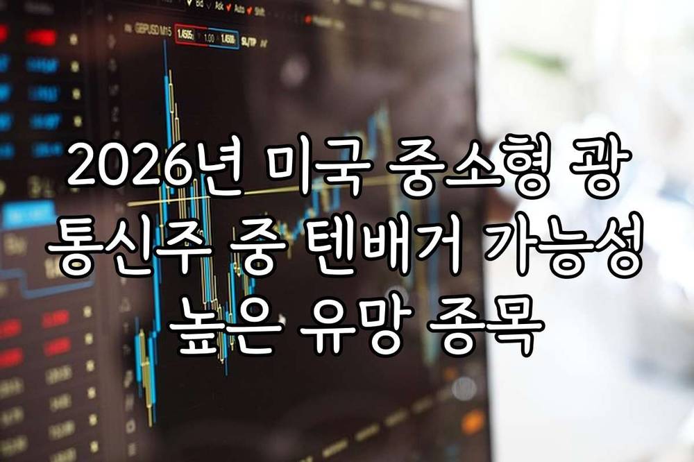 2026년 미국 중소형 광통신주 중 텐배거 가능성 높은 유망 종목