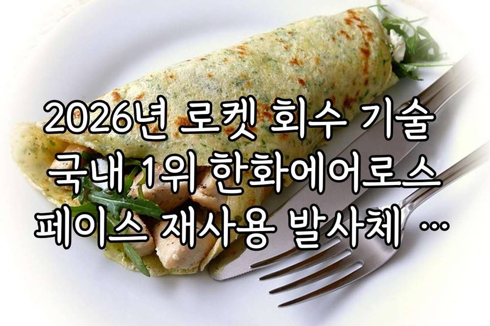 2026년 로켓 회수 기술 국내 1위 한화에어로스페이스 재사용 발사체 현황
