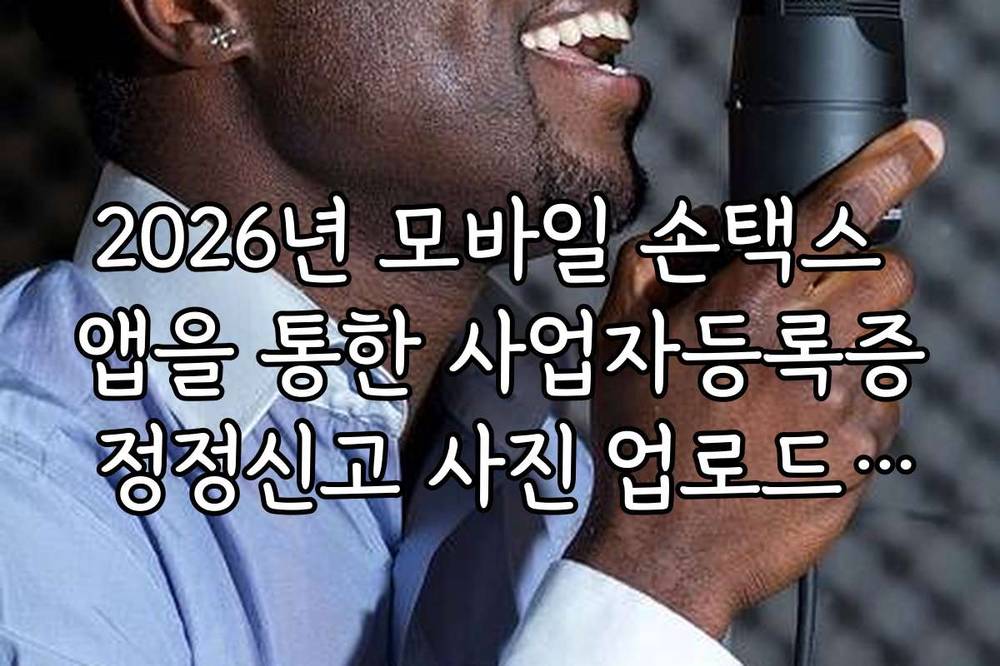 2026년 모바일 손택스 앱을 통한 사업자등록증 정정신고 사진 업로드 팁