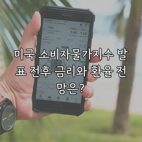 미국 소비자물가지수 발표 전후 금리와 환율 전망은?