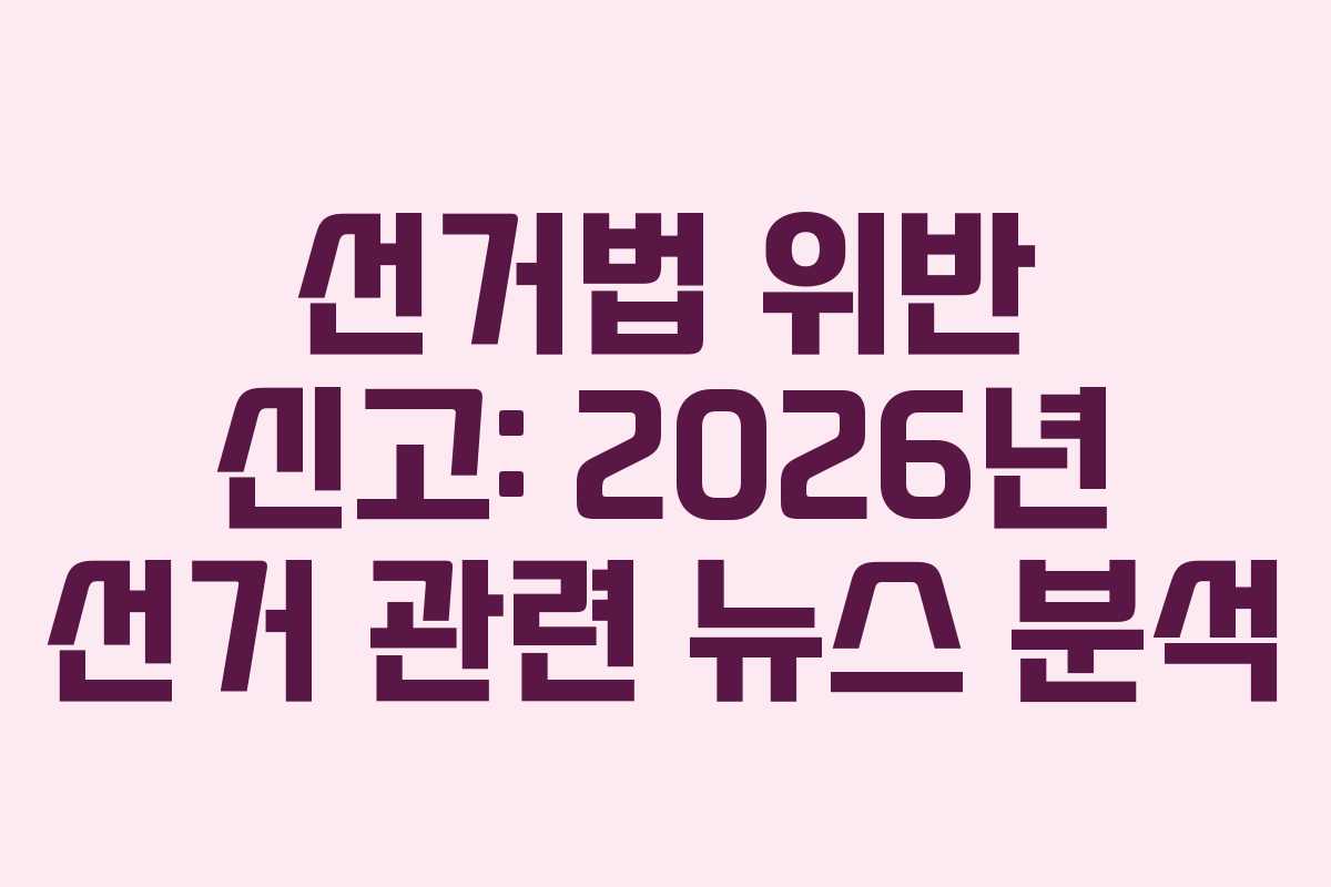 선거법-위반-신고-2026년-선거-관련-뉴스-분석